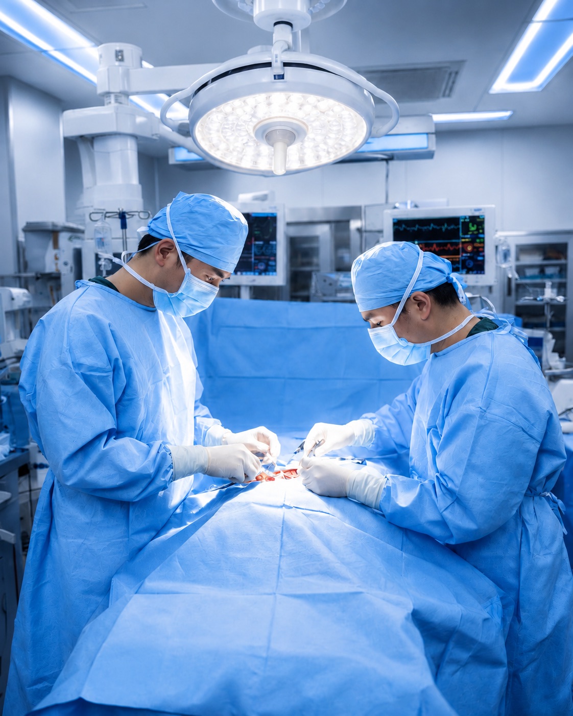Equipe médica em um centro cirúrgico